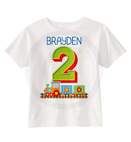 Train Birthday Shirt for Boys