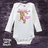Monkey Big Sister Onesie Bodysuit in Spanish Hermana Mayor 100% Cotton in short or long sleeve 01072019c