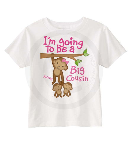 Big Cousin of twins Monkey Shirt | 01172014b | ThingsVerySpecial