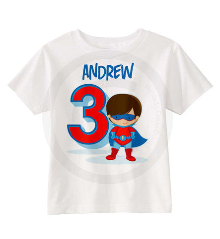 Superhero Birthday shirt for Boys