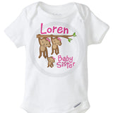 Baby Sister Monkey Onesie Bodysuit