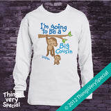 Big Cousin T shirt or Onesie - Monkey Big Cousin Shirt or Bodysuit - Big Cousin Gift - Jungle Big Cousin T-shirt or One Piece 03142012b