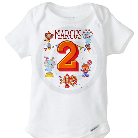 Circus Birthday Onesie Bodysuit