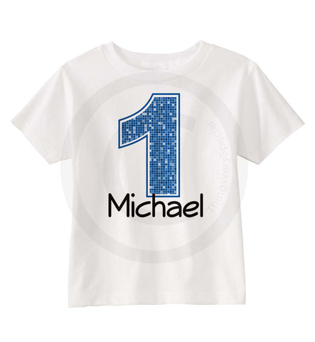 Boy's First Birthday Shirt with name and Age