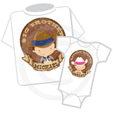 Cowboy Cowgirl Big Brother Little Sister Matching Set