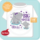 Elephant Big Sister Shirt, Pregnancy Announcement 04102015f