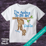 I'm going to be an Uncle T-shirt or Onesie Bodysuit, personalized with child's name 05282015b