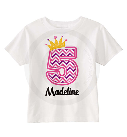 Princess Fifth Birthday Shirt 06102014a ThingsVerySpecial