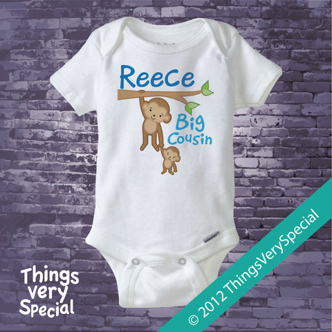 Monkey Big Cousin Tee Shirt or Onesie Bodysuit 06292012b