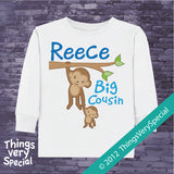 Monkey Big Cousin Tee Shirt or Onesie Bodysuit 06292012b