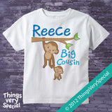 Monkey Big Cousin Tee Shirt or Onesie Bodysuit 06292012b