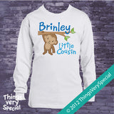 Monkey Little Cousin Tee Shirt or Onesie Bodysuit 06292012b2
