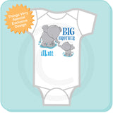 Personalized Elephant Big Brother Onesie, Pregnancy Announcement 07302012a3