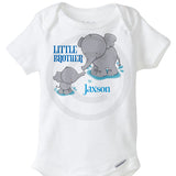 Little Brother Onesie with Elephants