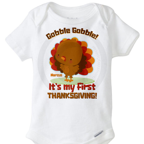 It's my first Thanksgiving Onesie Bodysuit - ThingsVerySpecial