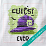 Halloween Shirt, Cutest Witch Ever Shirt short or long sleeve 100% cotton 08162019e