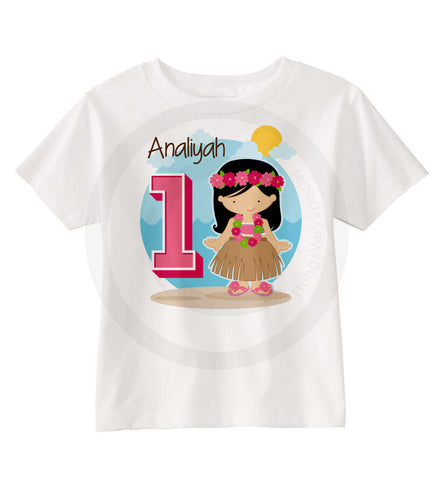 Hawaiian Hula Birthday Shirt | 08202015a | ThingsVerySpecial