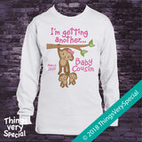 I'm Getting another Baby Cousin Tee shirt with monkeys and the due date 09122018b