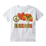Peace Love Thanksgiving Shirt, Thanksgiving Turkey Tee Shirt, Short or long sleeve 09262011c