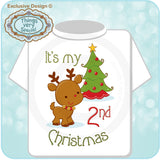 Baby's 2nd Christmas Shirt - Second Christmas t-shirt - Christmas outfit for baby - 10032012b