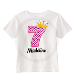 Chevron Princess Birthday Shirt