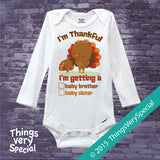Thanksgiving Turkey Gender Reveal t-shirt - Gender Reveal outfit top - 11022015b