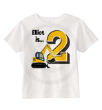 Construction Birthday Shirt for 2 year old boy 11052015c