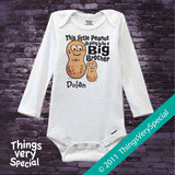 Personalized Peanut Big Brother T-Shirt or Onesie Bodysuit 12082011e