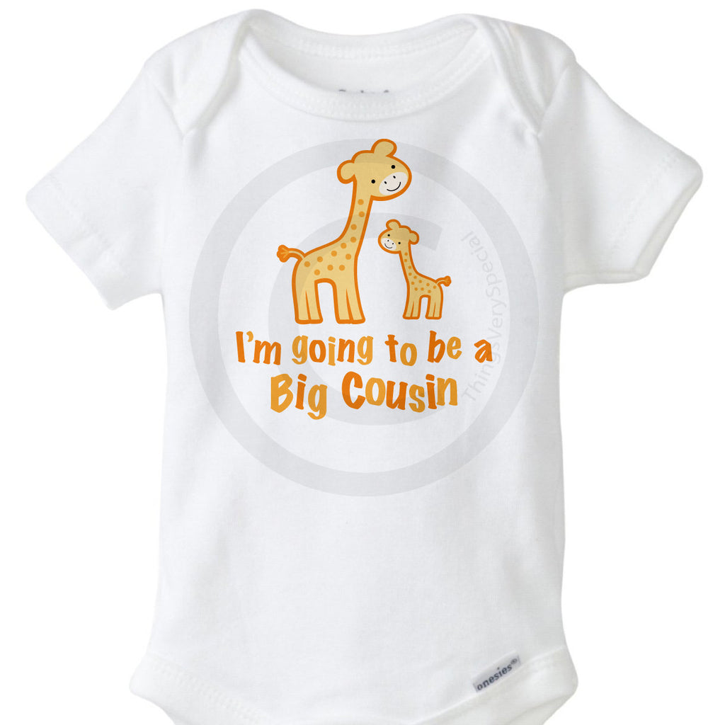 Big Cousin Onesie Bodysuit Giraffe Big Cousin Onesie Jungle
