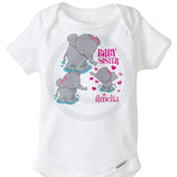 Baby Sister Elephant Onesie Bodysuit 12192013c ThingsVerySpecial