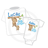 Big Brother Little Brother Matching Monkey Set