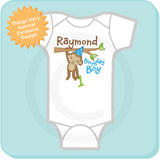 Monkey Birthday Onesie - Birthday Boy Bodysuit 12312013b1