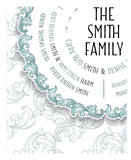 Family Tree Print, Descendants Style, Reverse Family Tree Gicleé print. 