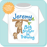 Big Brother In Training Shirt with Monkey Big Brother 11242011a