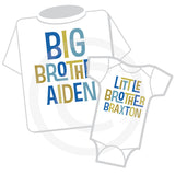 Matching set Big Brother and Little Brother shirt and Onesie