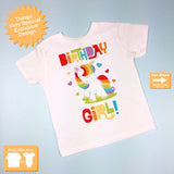 Birthday Girl Rainbow Unicorn Shirt 01162014f
