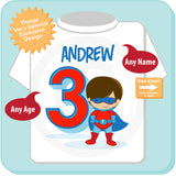 Superhero Birthday shirt for Boy's Third birthday 01272016f
