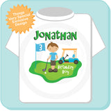 Golf Theme Birthday Shirt for boys, 3 year old boys Golf Birthday Shirt 02022014b