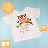 I'm going to Be a Big Sister Owl Tee Shirt 02082012a