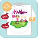 Golf Theme Shirt Personalized for Girl Golfer | 02192015c