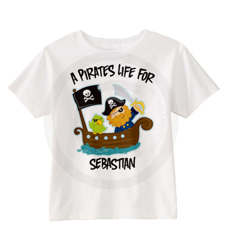 A pirate's life shirt for boys