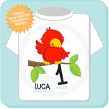 Red Parrot Birthday Shirt 03022016c