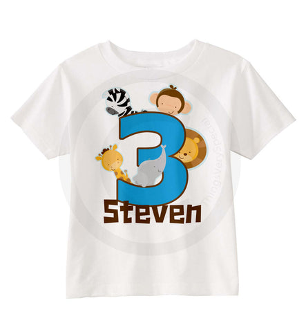 Monkey Birthday Shirt 3 for Boys 03062013 ThingsVerySpecial