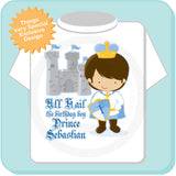 Prince Birthday Boy T-shirt with Child's name and age 03092012b