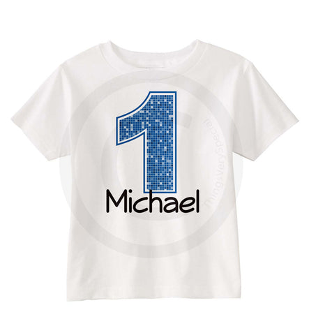 Boy's First Birthday Shirt with name and Age 