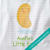 Auntie's Little Bean Onesie Bodysuit 100% Cotton Short or Long Sleeve