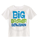 Big Brother Shirt with Blue and Green Text