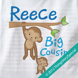 Monkey Big Cousin Tee Shirt or Onesie Bodysuit 06292012b