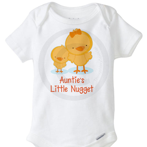 Auntie's little nugget Onesie Bodysuit | 06302015c ThingsVerySpecial