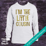 Little Cousin Shirt or Bodysuit - Neutral Color Little Cousin Shirt or Onesie - Little Cousin Gift 07022015e
